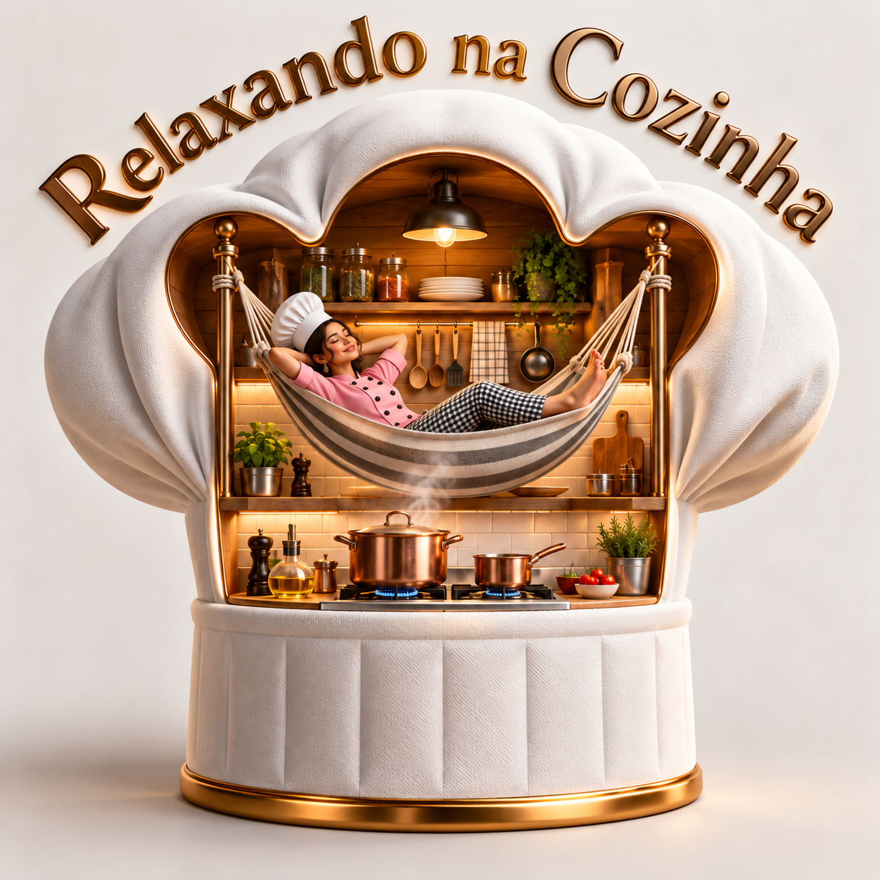 Relaxando na Cozinha